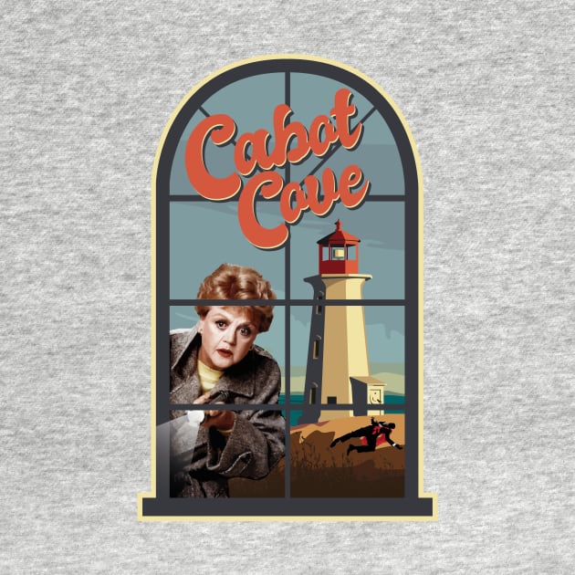 Cabot Cove Jessica Fletcher through the window by BOEC Gear